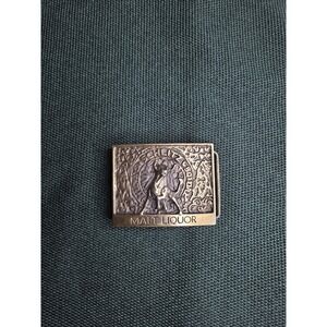 Vintage Schlitz Malt Liquor Metal Belt Buckle by Lewis Buckles